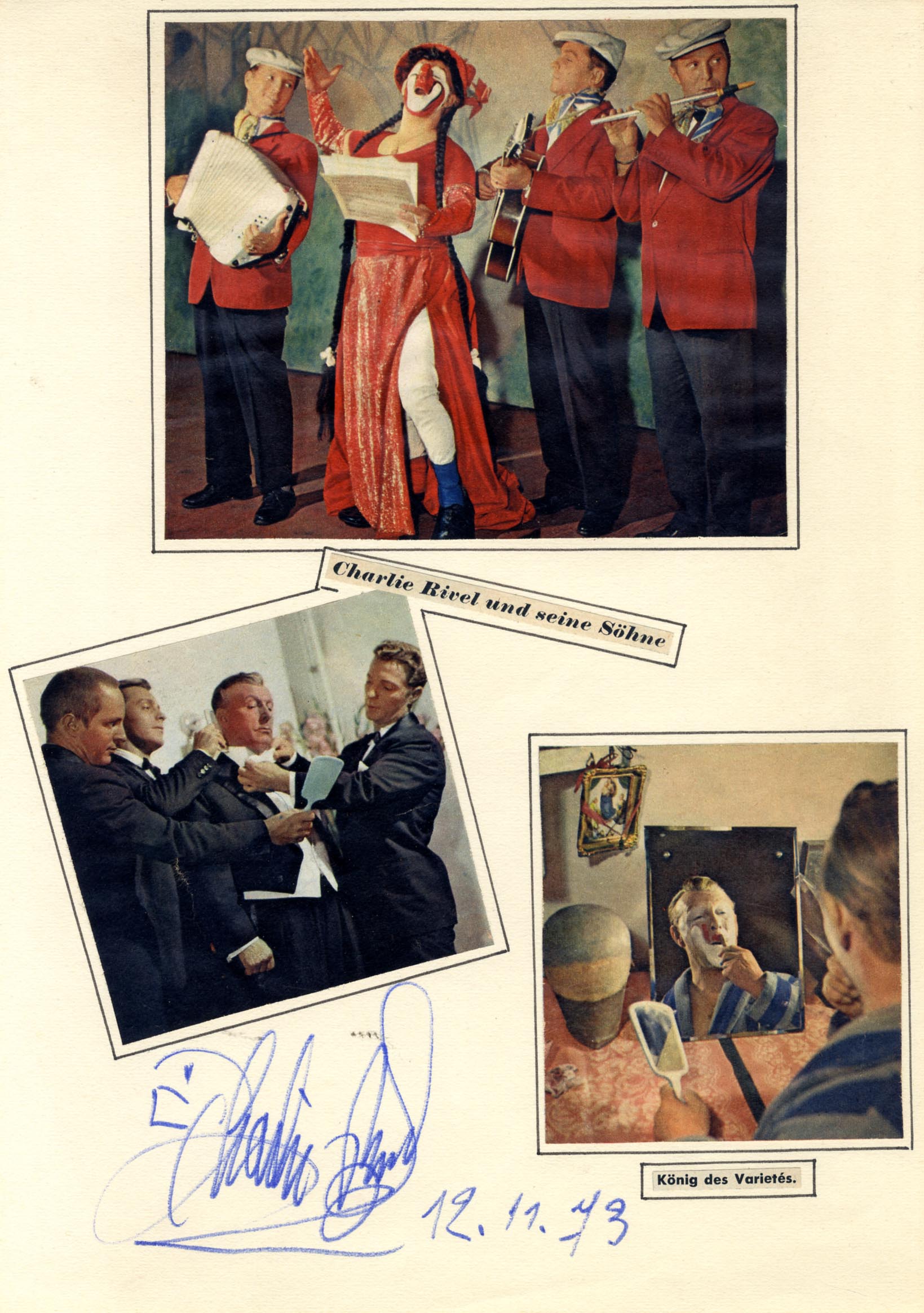 Charlie Rivel Autograph Autogramm | ID 15997793730941