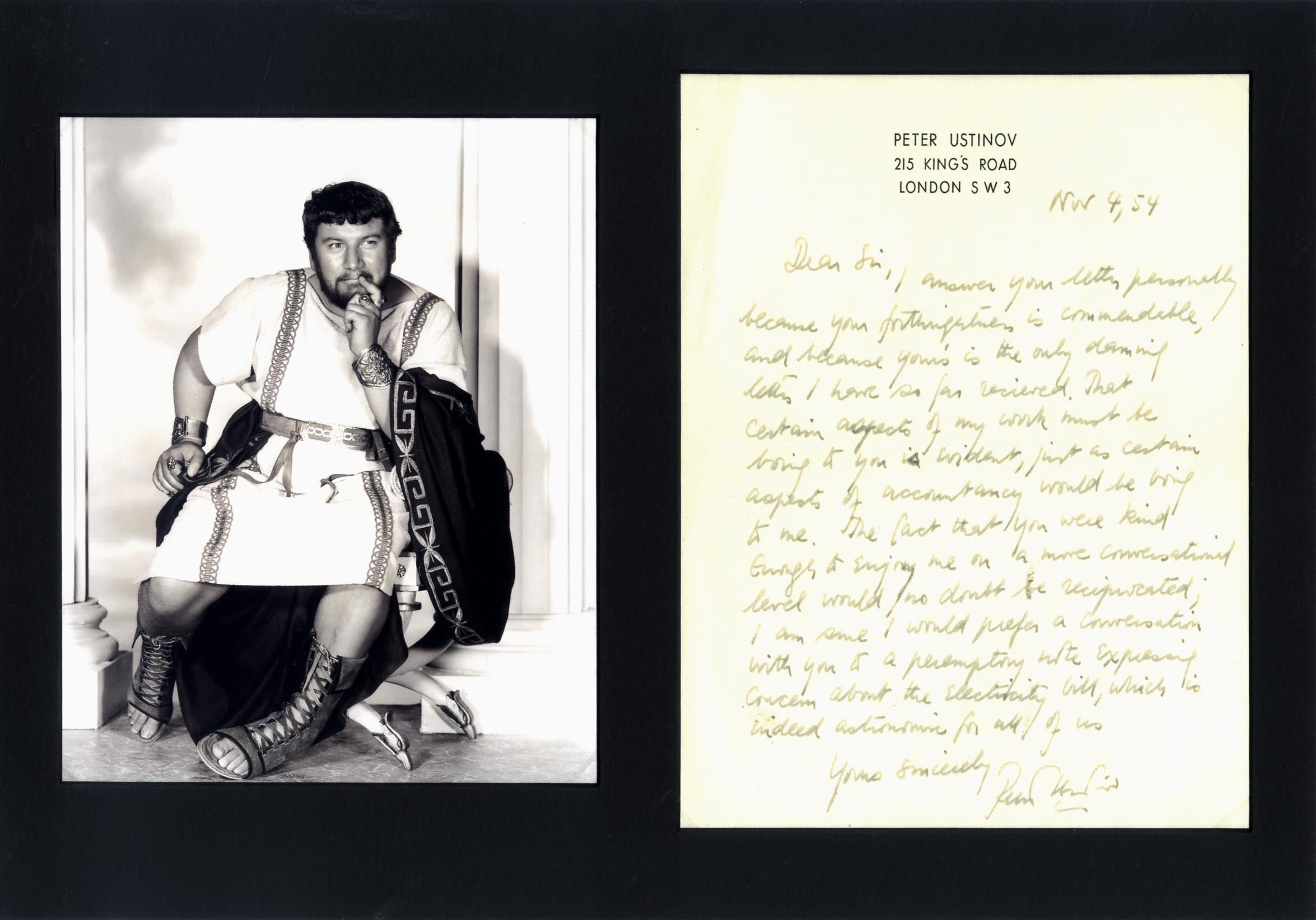 Peter Ustinov Autogramm
