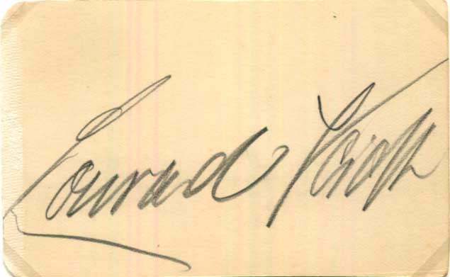 Conrad Veidt Autograph Autogramm | ID 16004810834301