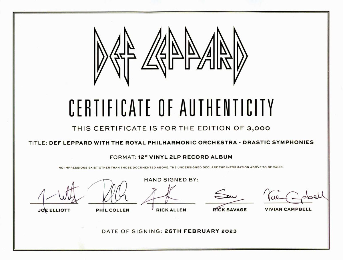 Def Leppard Autograph Autogramm | ID 16010052600189
