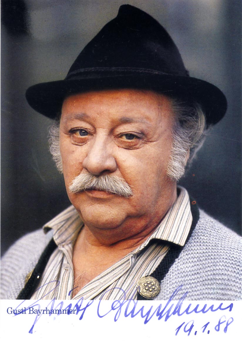 Gustl Bayrhammer Autograph Autogramm | ID 16010404069757