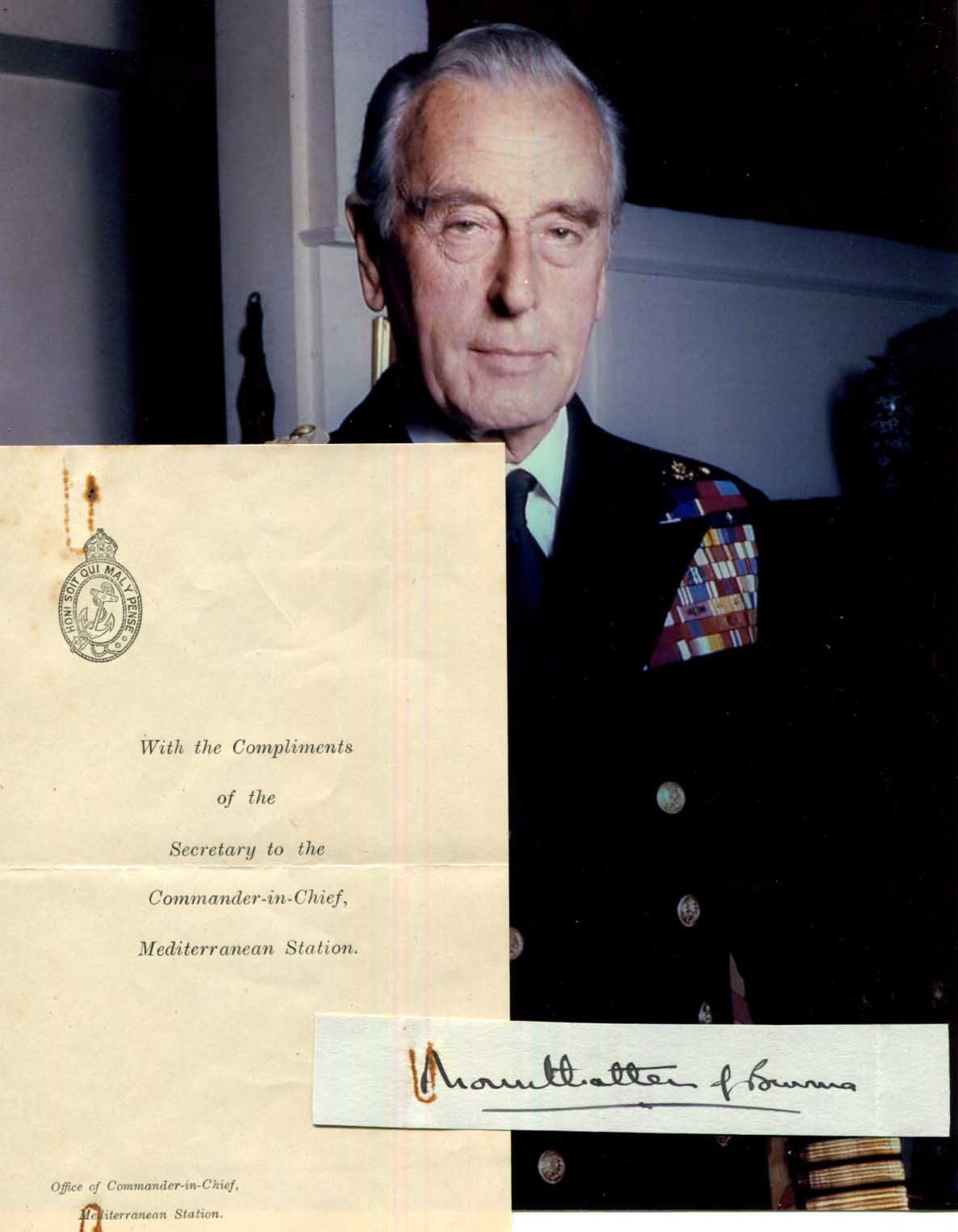 Mountbatten von Burma Autogramm