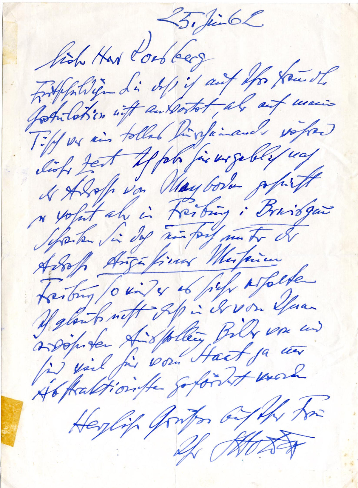 Otto Dix Autograph