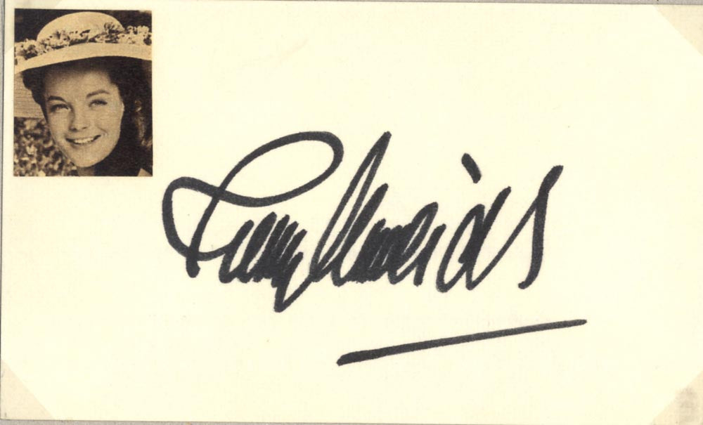 Romy Schneider & Karlheinz Böhm Autographs