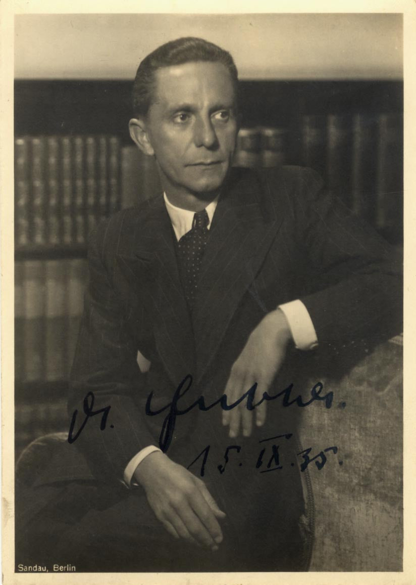 Joseph Goebbels Autograph
