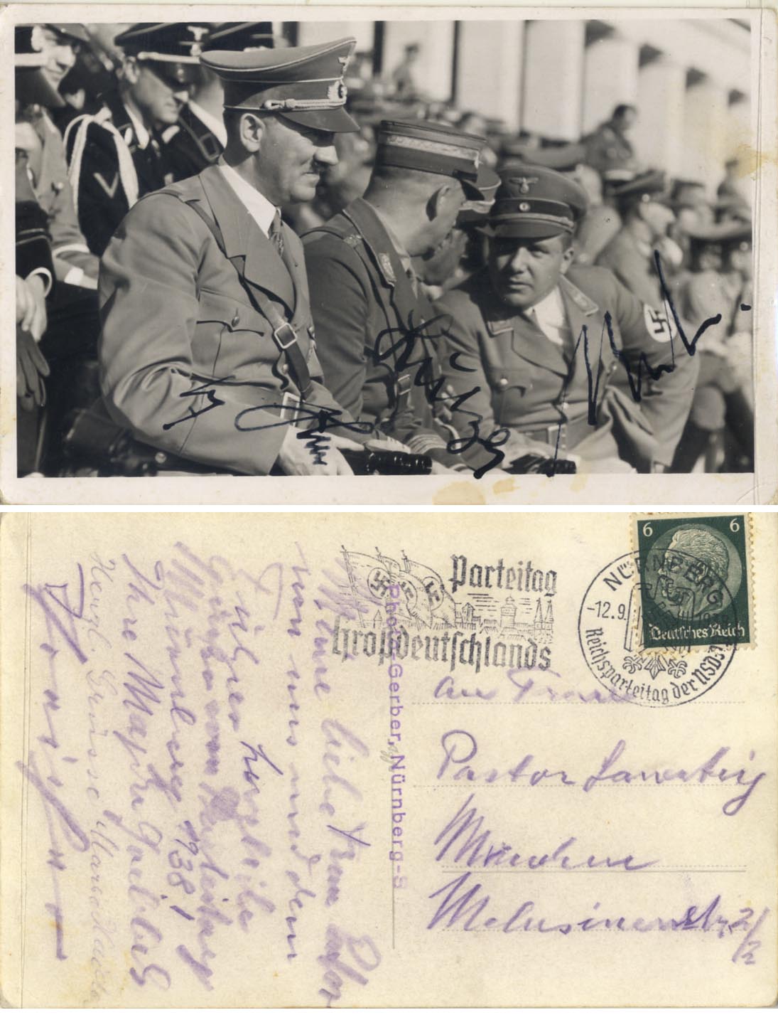 Magda & Adolf Goebbels & Hitler & Autograph Autogramm | ID 16060341715325