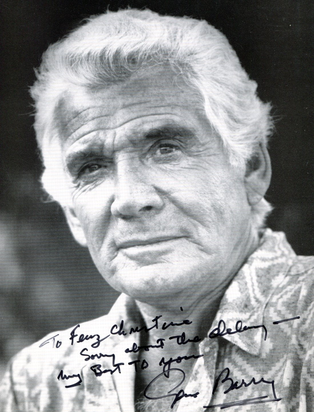 Gene Barry Autograph Autogramm | ID 16079199371645