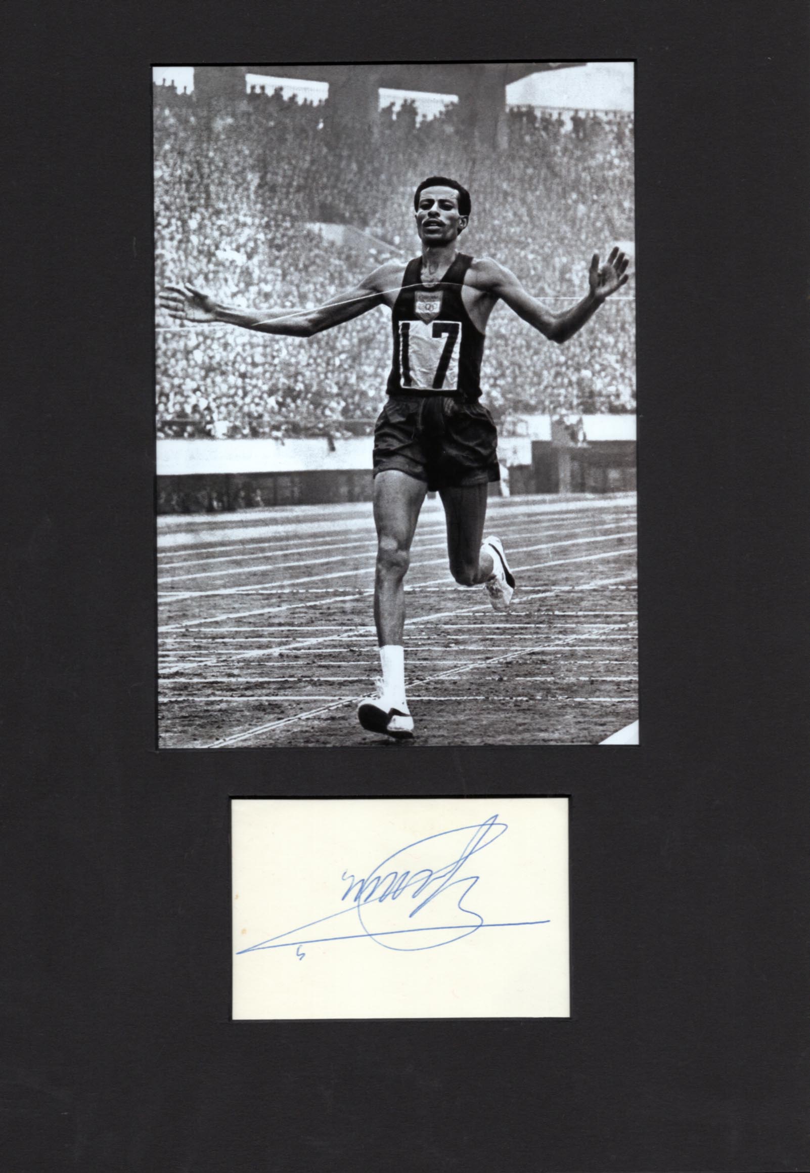 Abebe Bikila Autograph