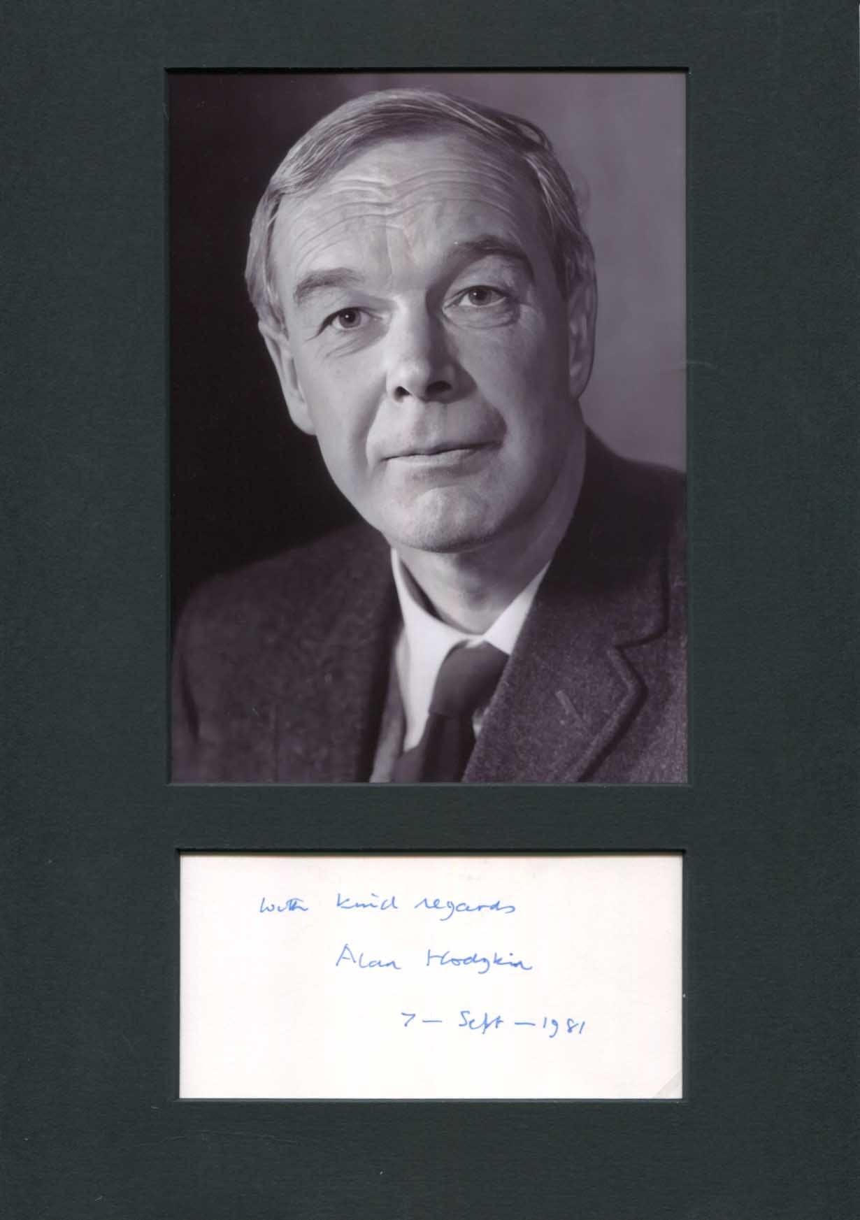 Alan Hodgkin Autograph Autogramm | ID 15327420776829