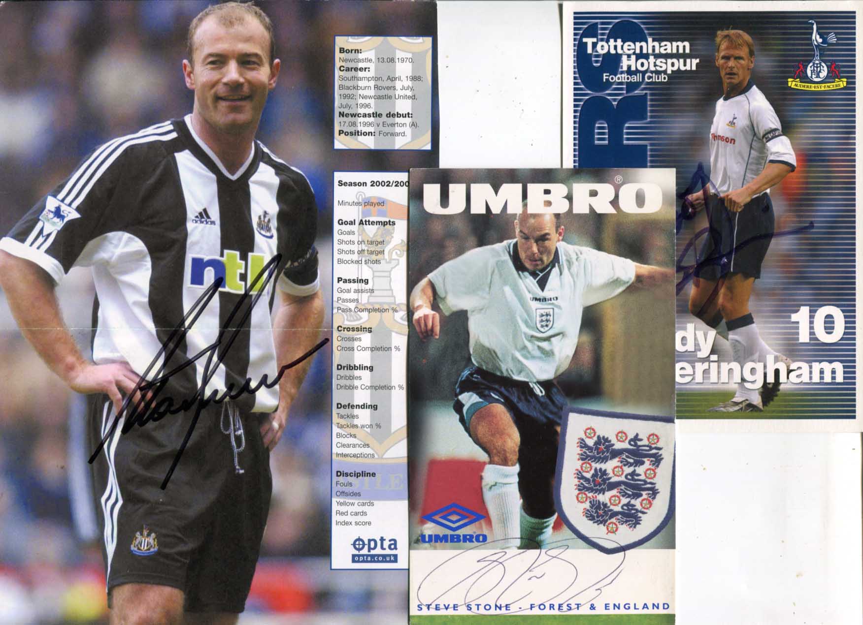 Alan & others Shearer & others Autograph Autogramm | ID 14941744005501