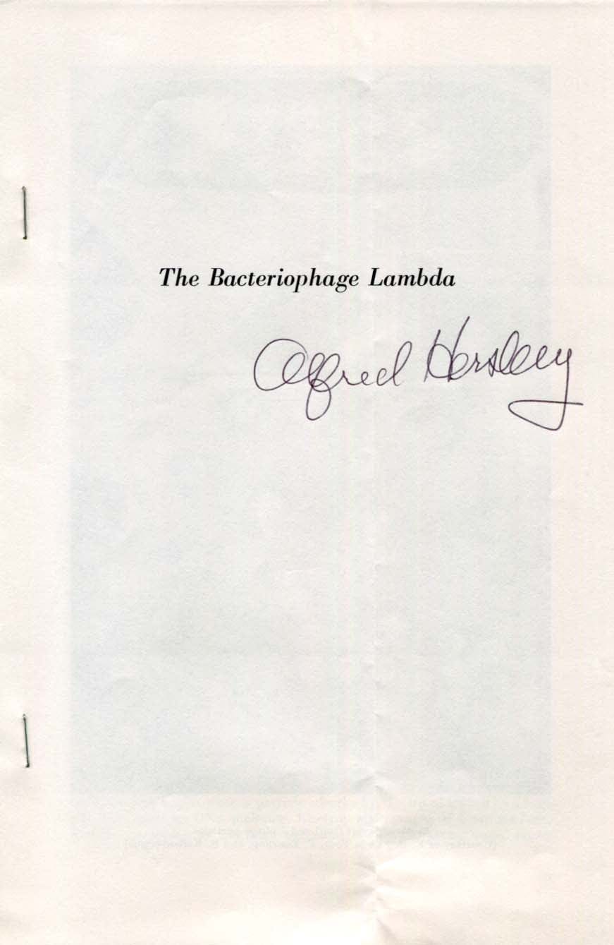 Alfred Hershey Autograph Autogramm | ID 8278104932501