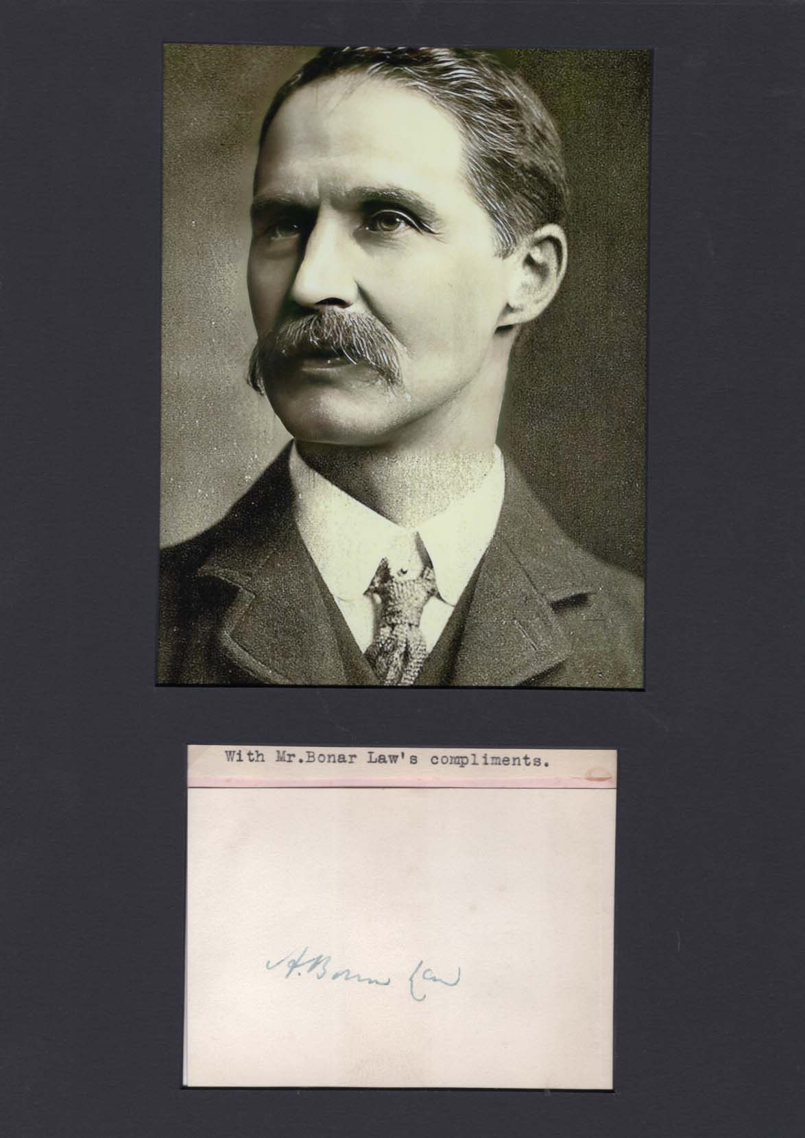 Bonar Law Autograph