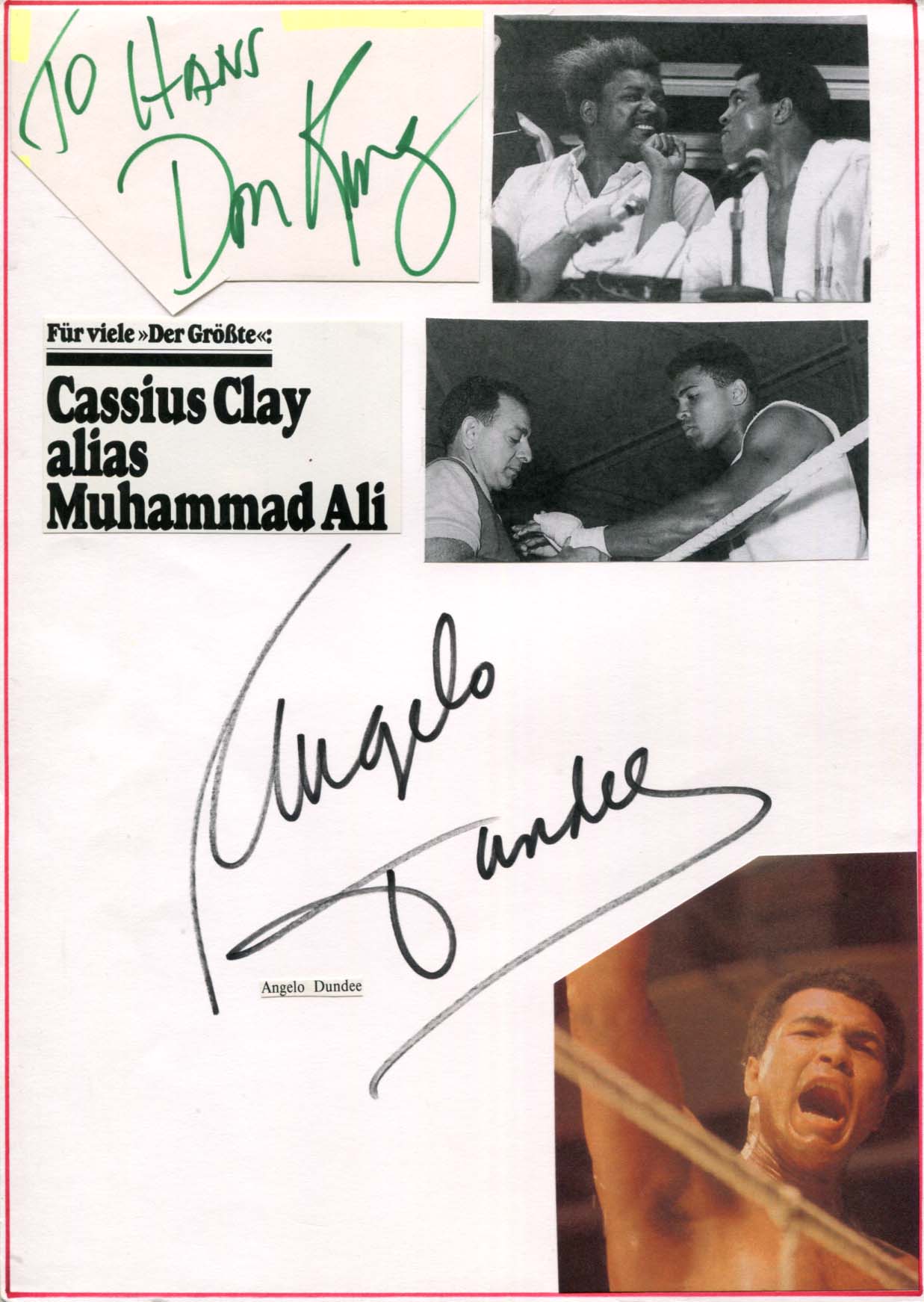 Angelo & Donald Dundee & King Autograph Autogramm | ID 8130613739669