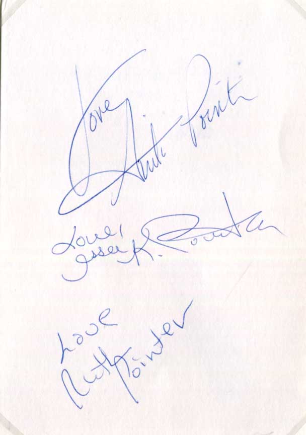 Anita, Issa & Ruth The Pointer Sisters Autograph Autogramm | ID 8559202140309