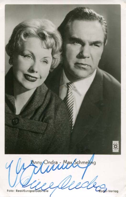 Le boxeur Max Schmeling et l'actrice Anny Ondra, 1937, Vintage silver print by P Le boxeur Max Schmeling et l'actrice Anny Ondra, 1937, Vintage silver print by P