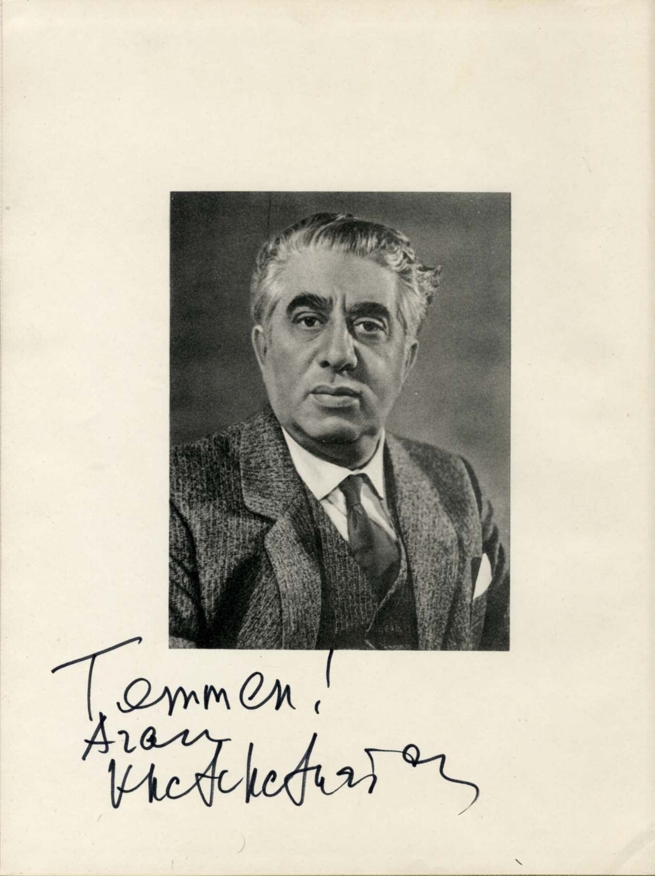 Aram Khachaturian Autograph Autogramm | ID 8200270971029