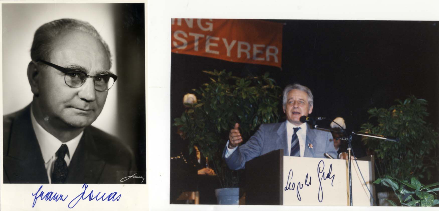 Austrian Politicians Collection (12) Autographs