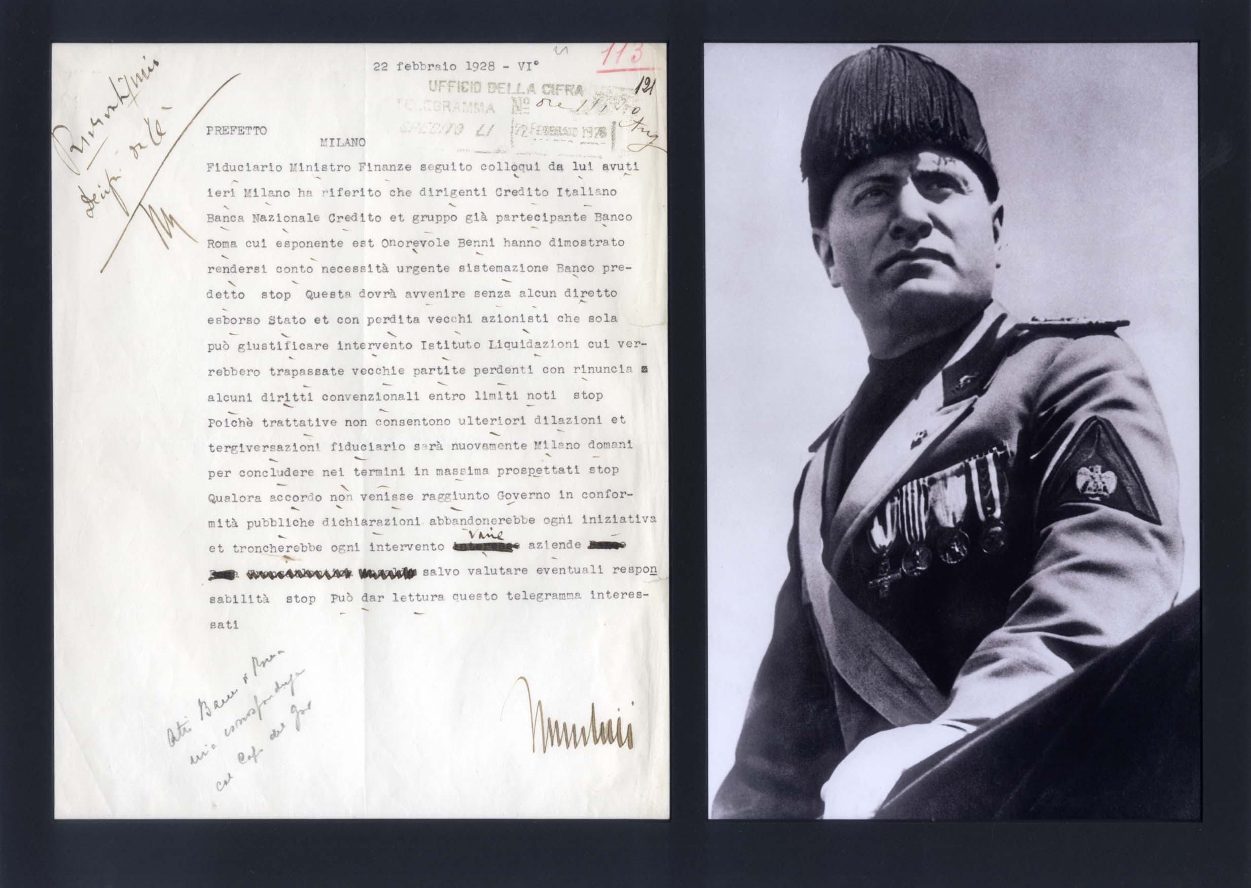 Benito Mussolini Autograph Autogramm | ID 8358085197973