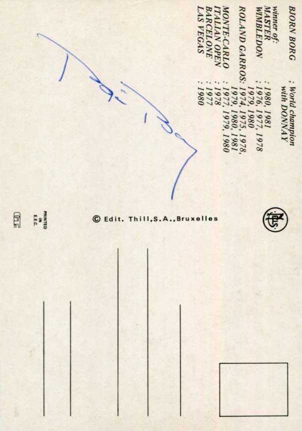 Björn Borg Autograph Autogramm | ID 8056004116629