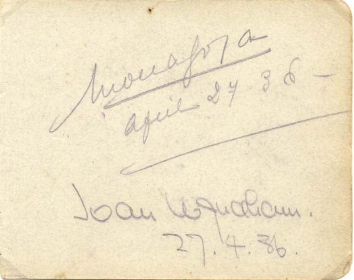 Boris & Joan & Mona Karloff & Wyndham & Goya Autograph Autogramm | ID 8103946944661