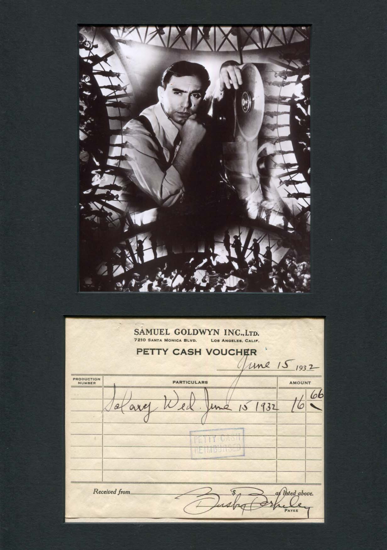 Busby Berkeley Autograph | signed cards / album pages