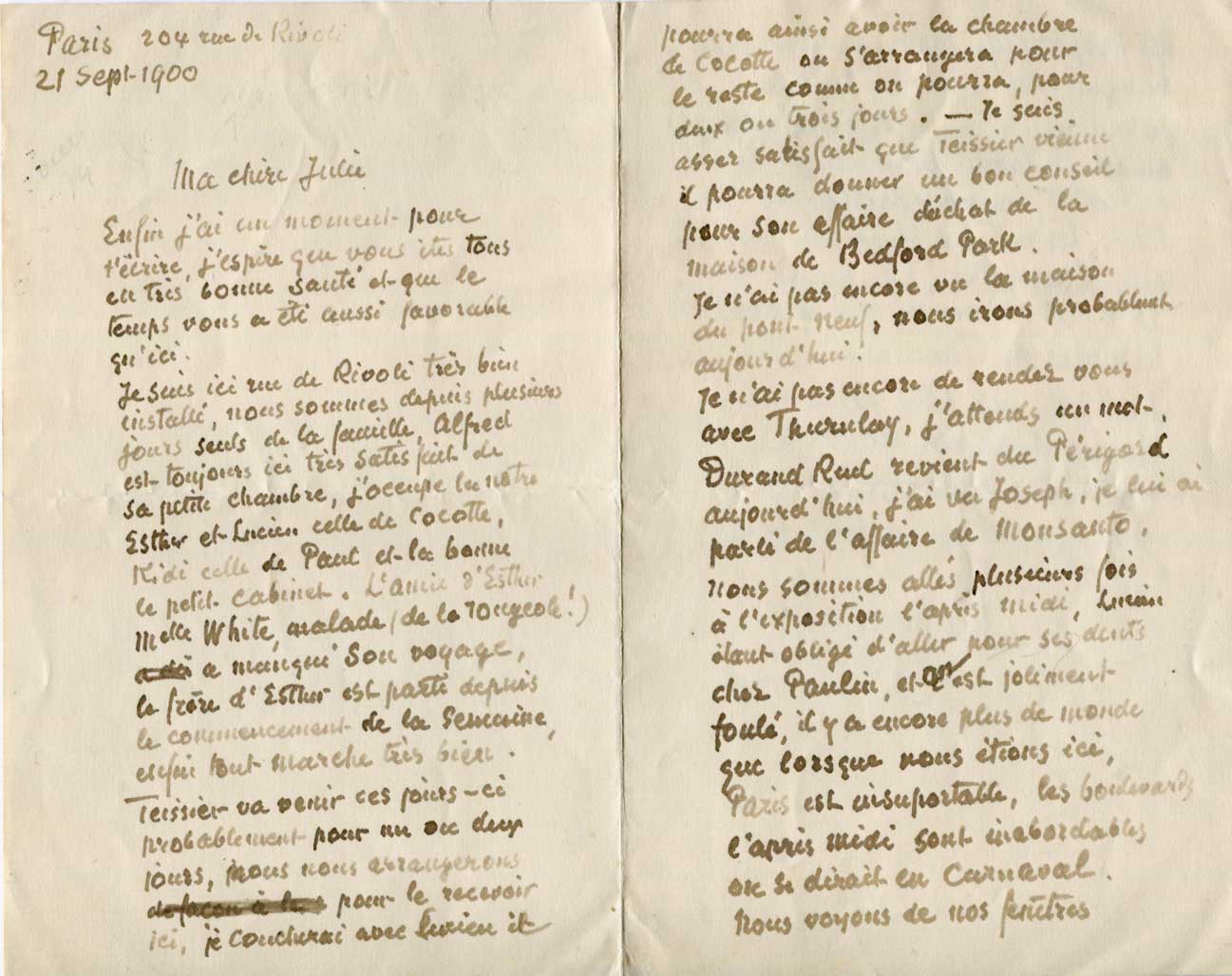 Camille Pissarro Autograph