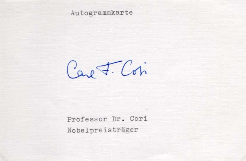 Carl Ferdinand Cori Autograph Autogramm | ID 7942899859605