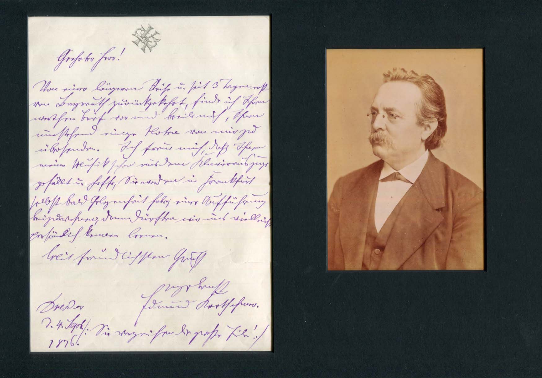 Carl Franz Edmund Kretschmer Autograph Autogramm | ID 8025771212949