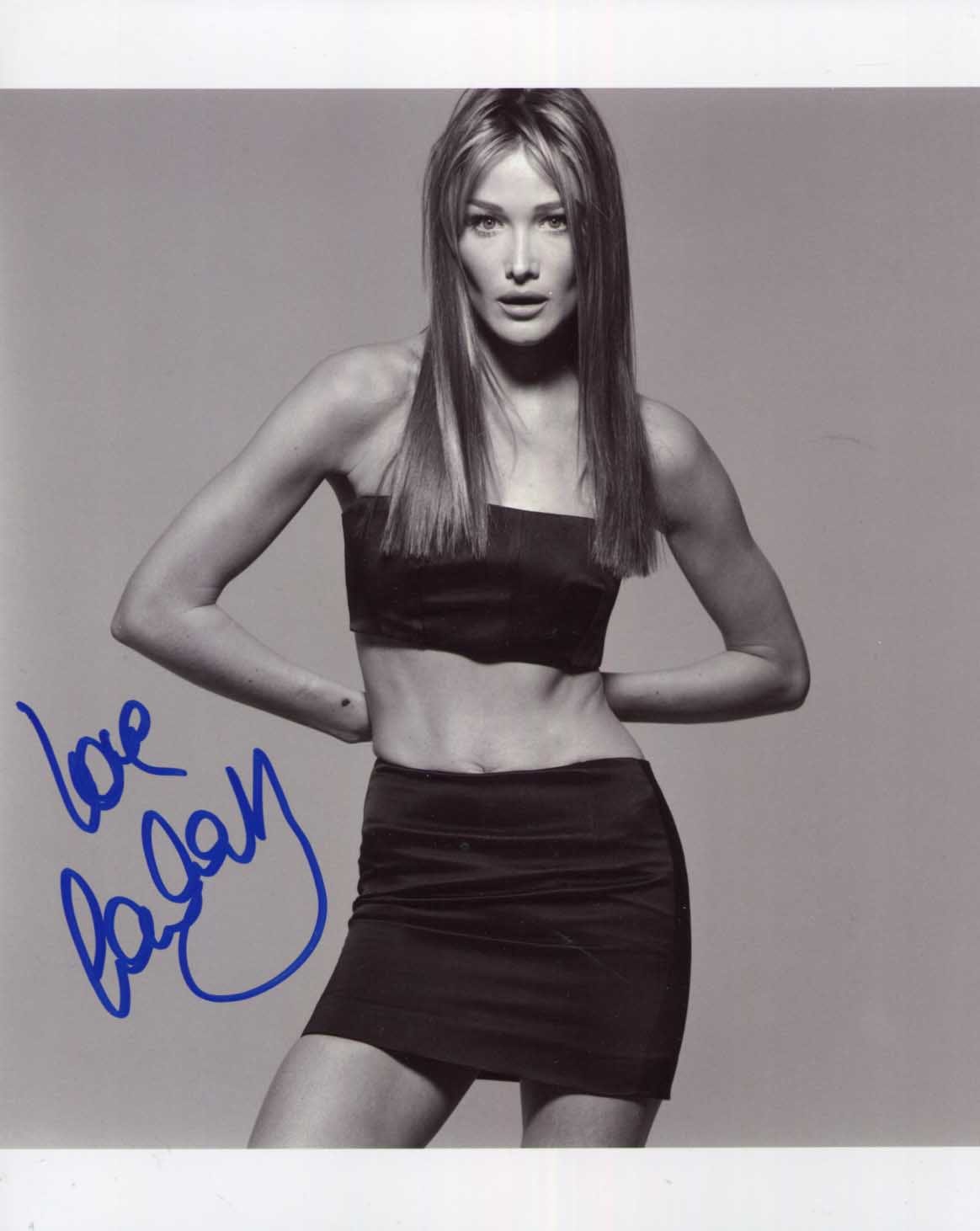 Autographe Carla Bruni – Photo Dédicacée “Quelqu’un M’a Dit”