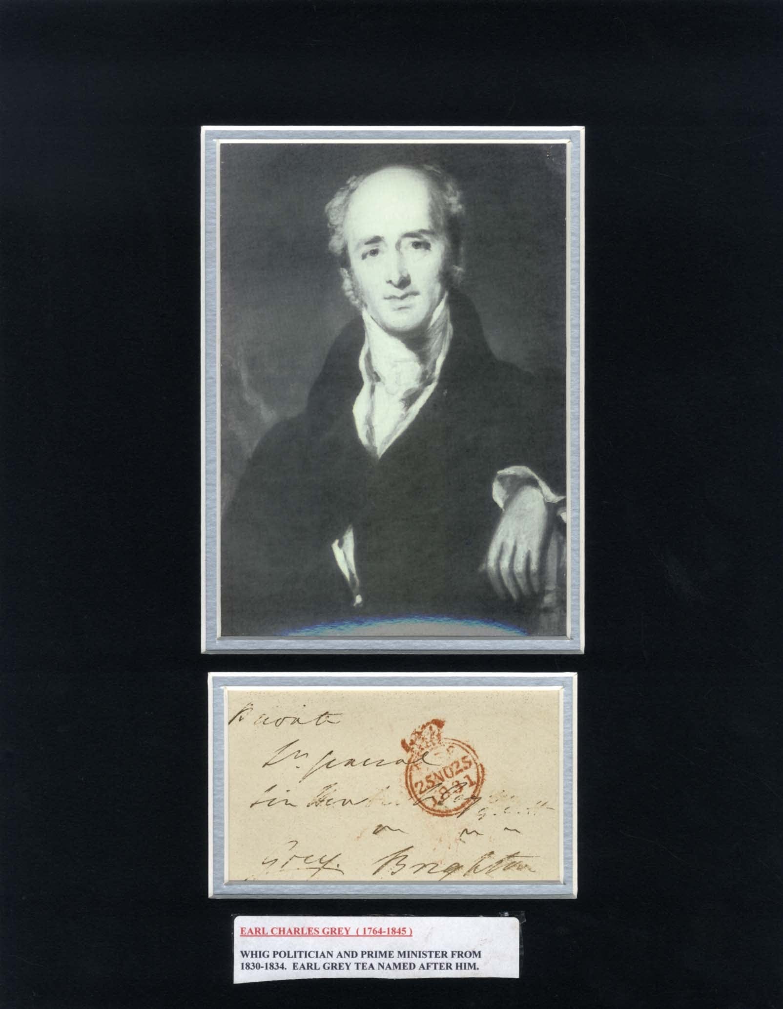 Charles Grey, 2nd Earl Grey Autograph