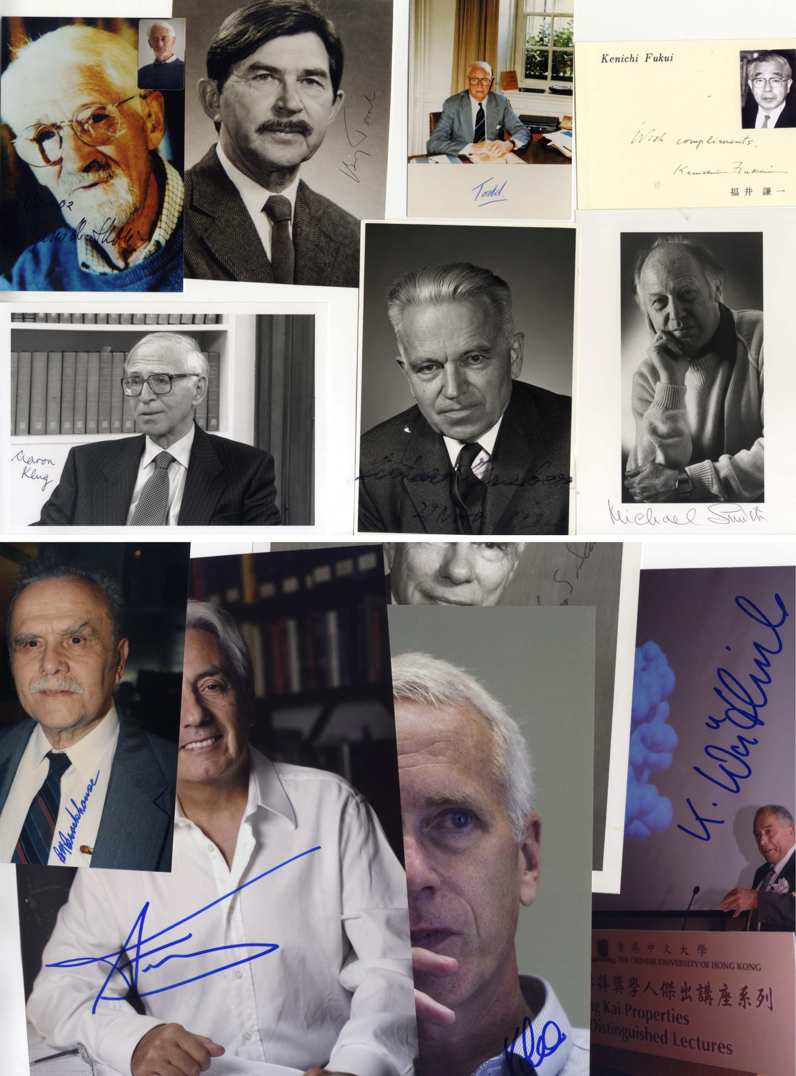 Brockhouse & Fert & Hell & Herzberg & Kobilka & Mulliken & Shechtman & others Autograph Autogramm | ID 8081158537365