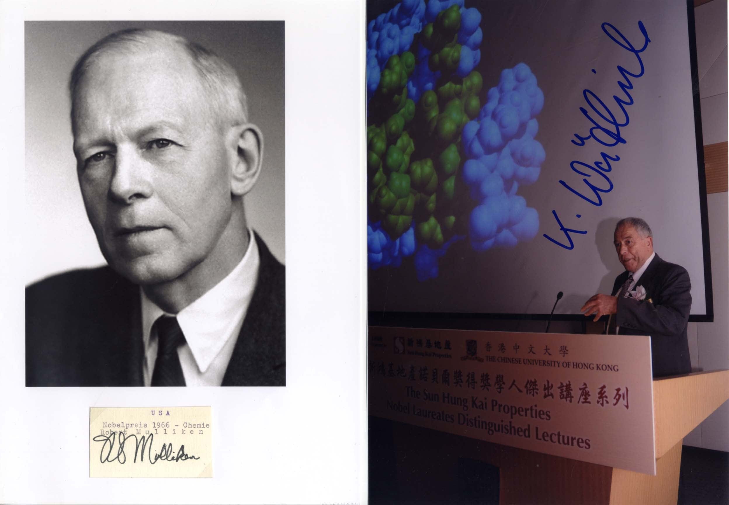 Brockhouse & Fert & Hell & Herzberg & Kobilka & Mulliken & Shechtman & others Autograph Autogramm | ID 8081158537365