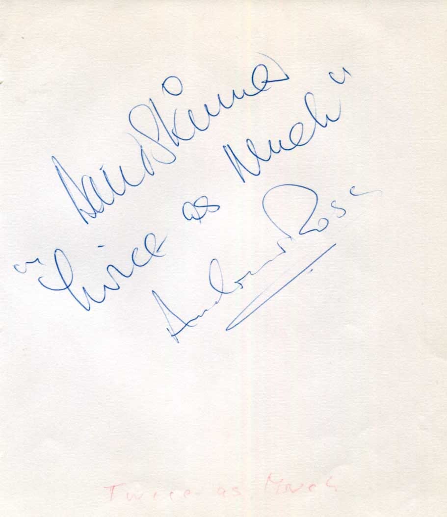 Dave & Andrew Skinner & Rose Autograph Autogramm | ID 8567180656789