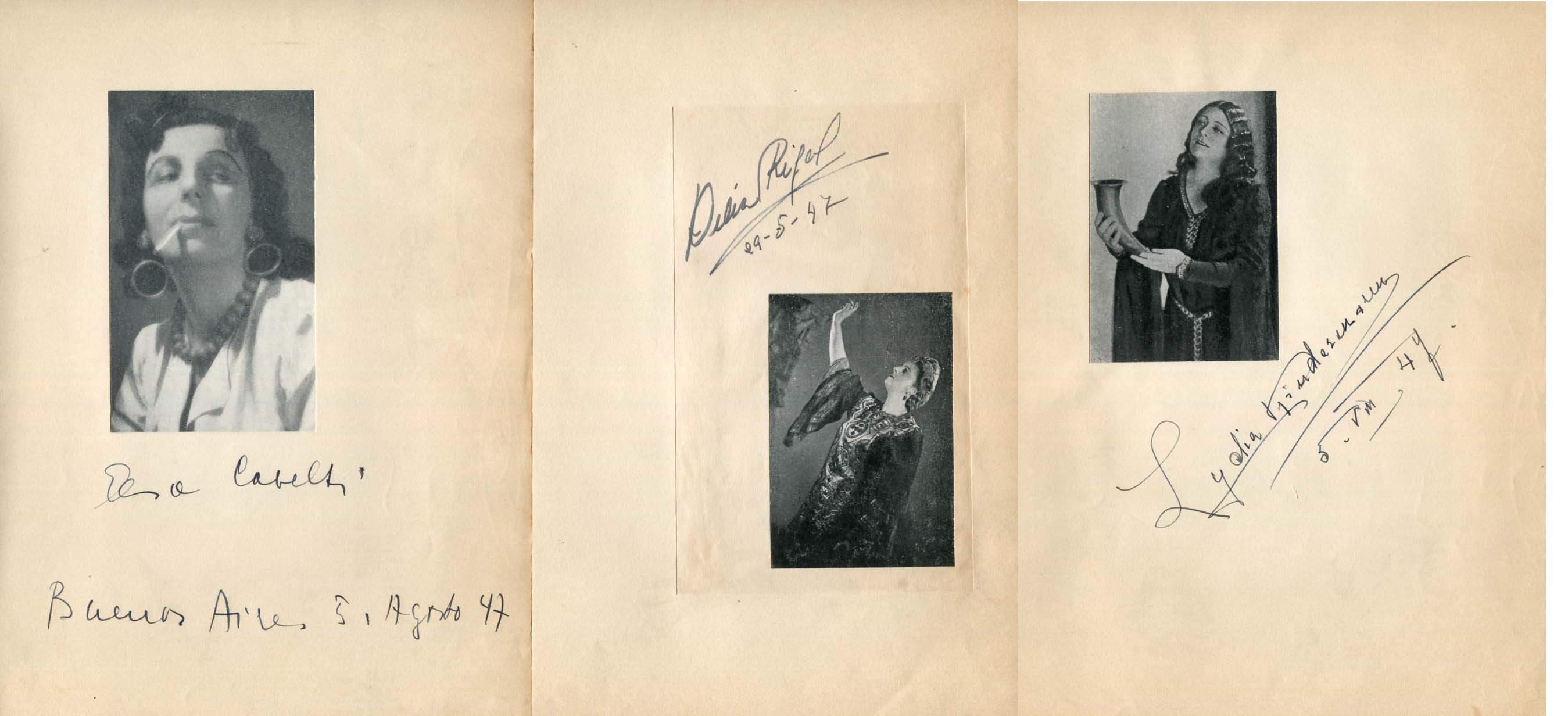 Delia & Lydia & Elsa Rigal & Kindermann & Cavelti Autograph Autogramm | ID 7943366541461