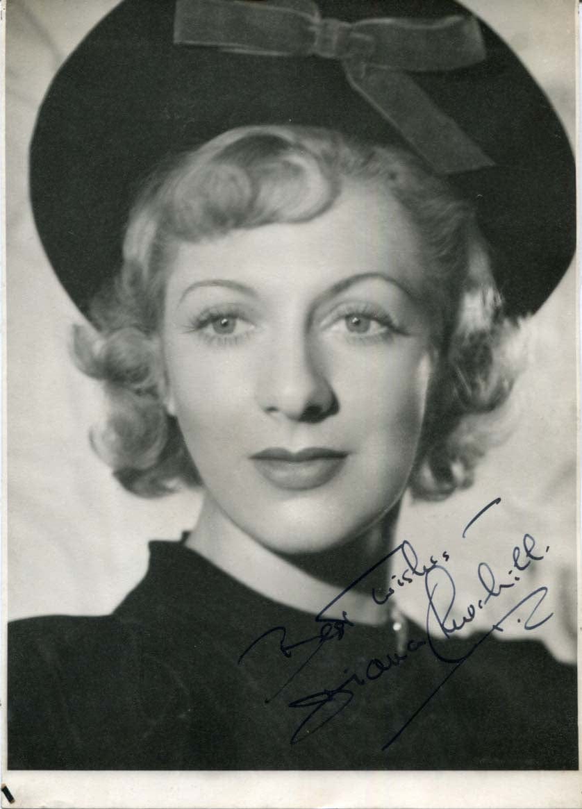 Diana Churchill Autograph Autogramm | ID 8232031027349
