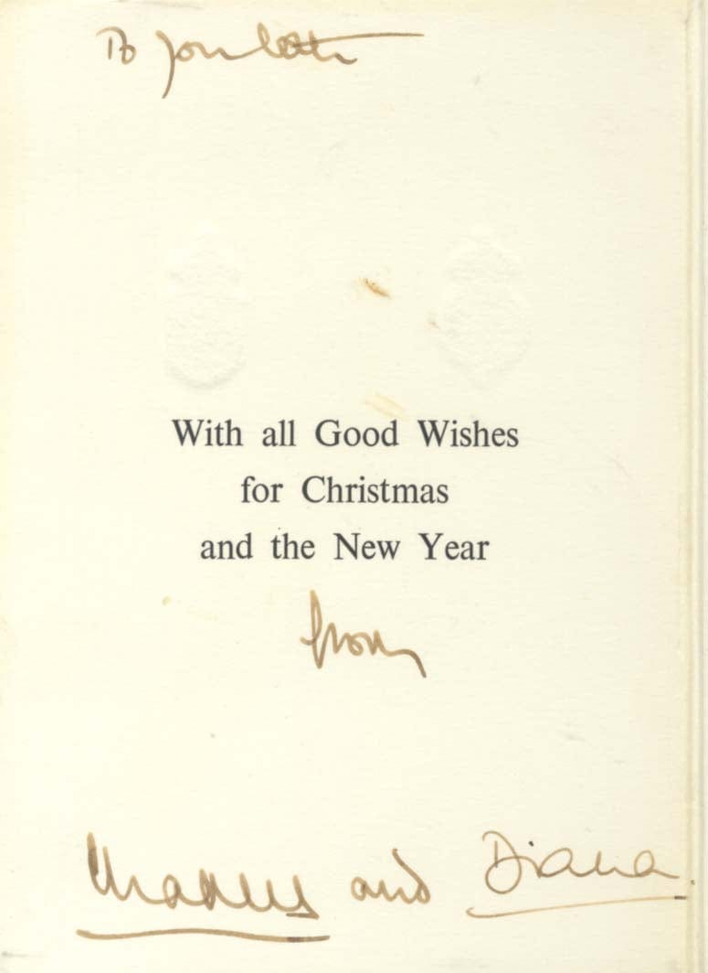 Diana Spencer & Charles III Autographs