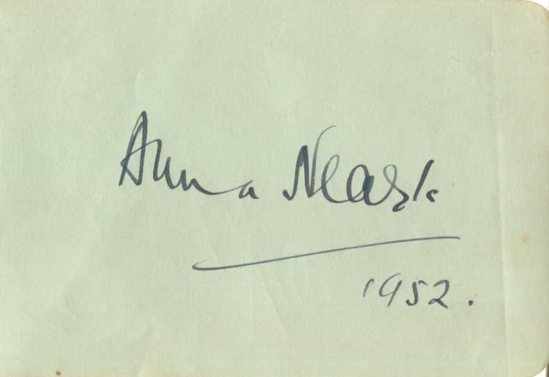 Eddie Constantine & Anna Neagle Autographs
