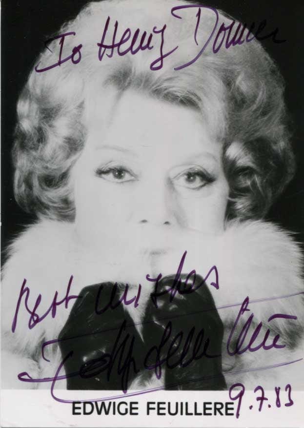 Edwige Feuillere Autograph Autogramm | ID 15189115994493