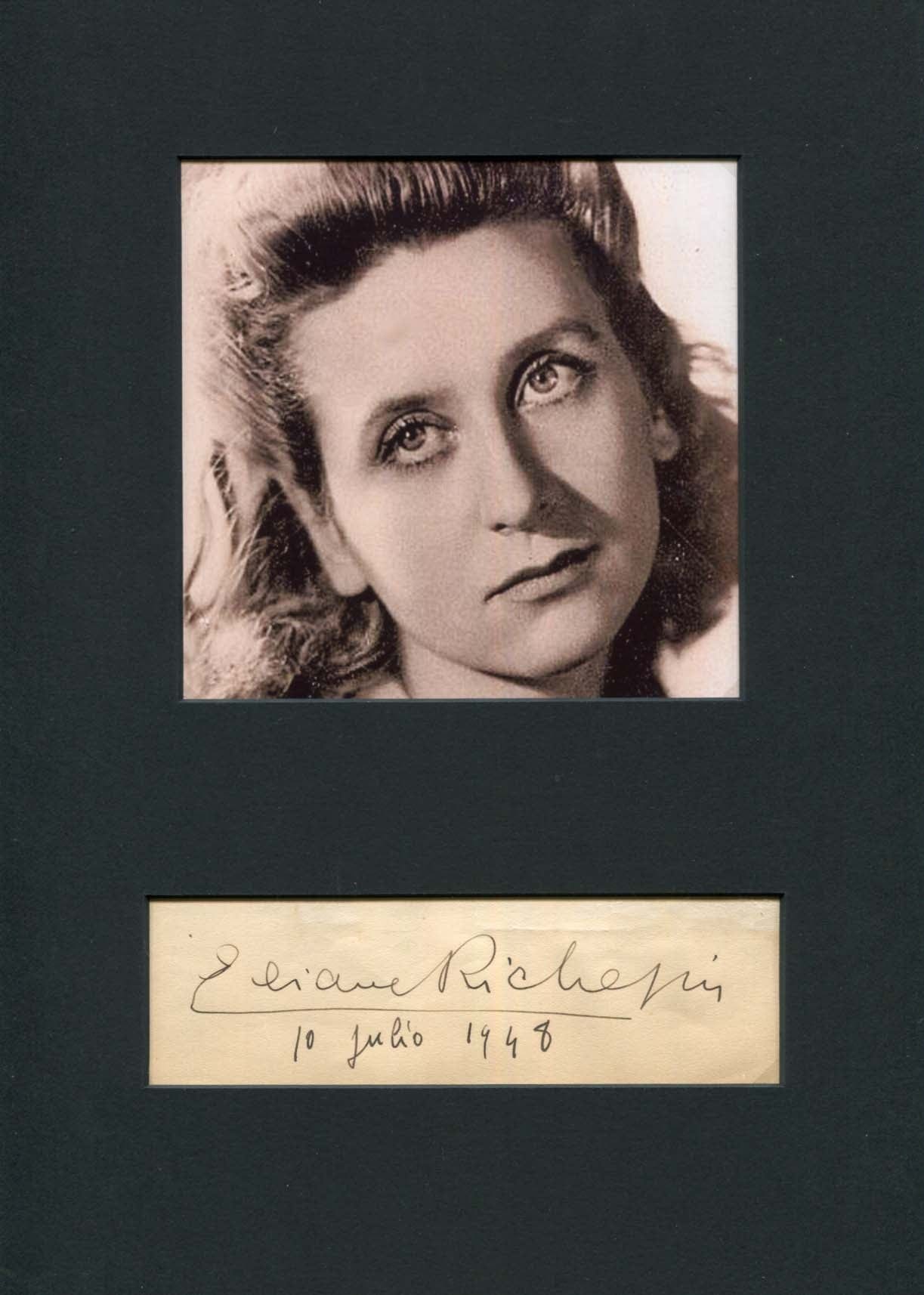 Éliane Richepin Autograph Autogramm | ID 8025712918677
