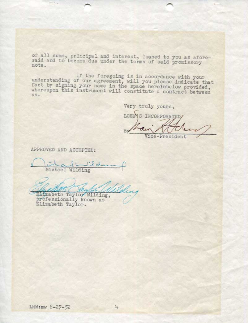 Elizabeth Taylor Autograph Autogramm | ID 8406190555285