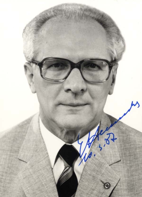 Erich & Horst & Hans & others Honecker & Sindermann & Modrow & others Autograph Autogramm | ID 15320402035069