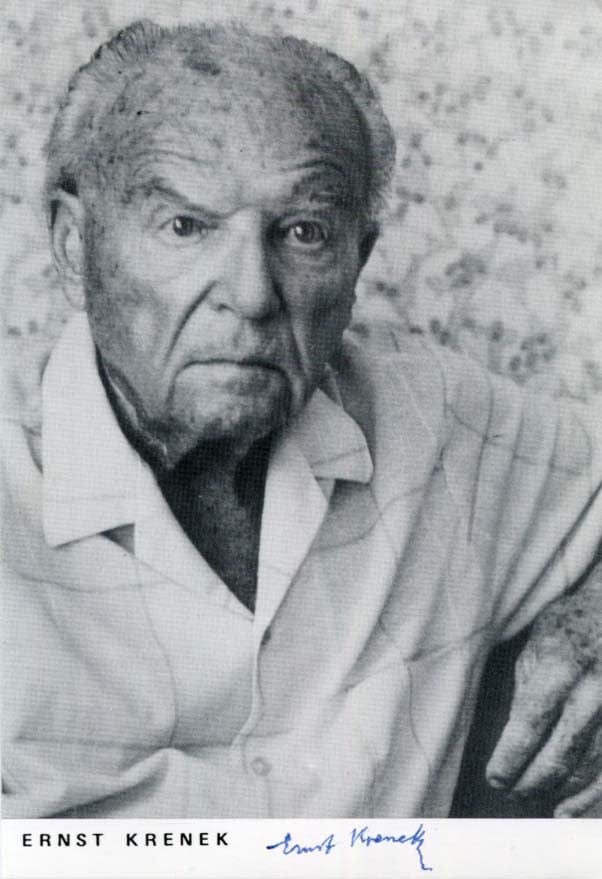 Ernst Krenek Autograph Autogramm | ID 8142549221525