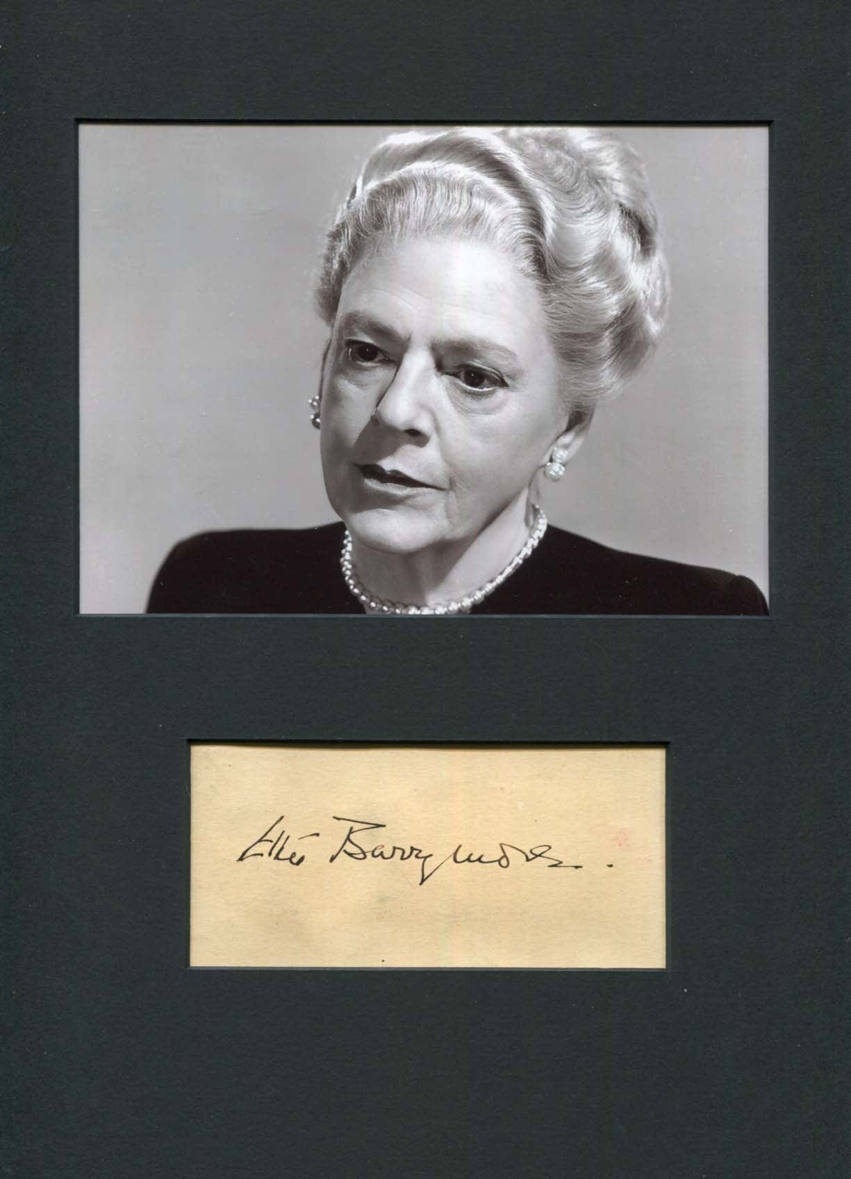 Ethel Barrymore Autograph Autogramm | ID 8058979680405