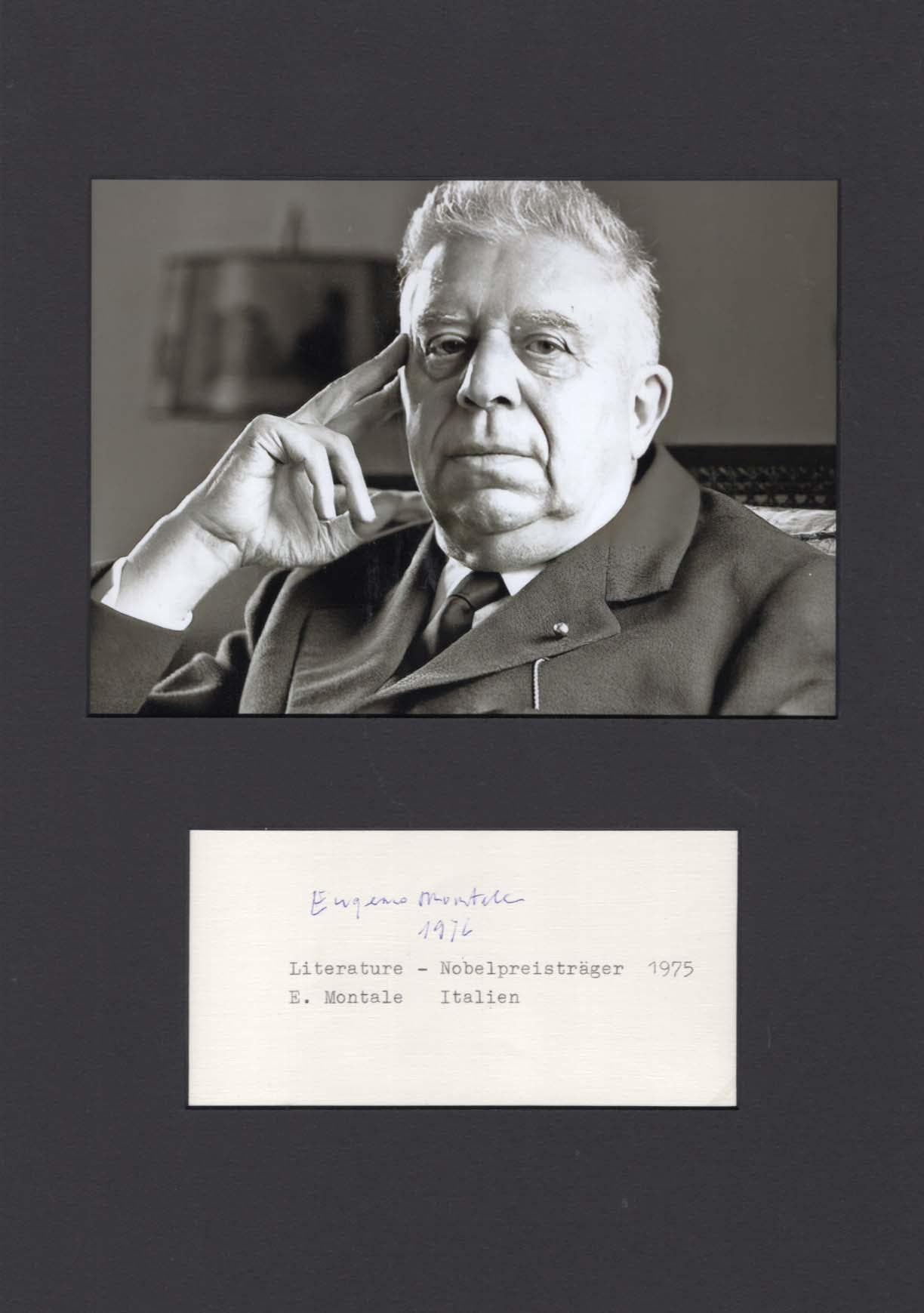 Eugenio Montale Autograph Autogramm | ID 8301645791381
