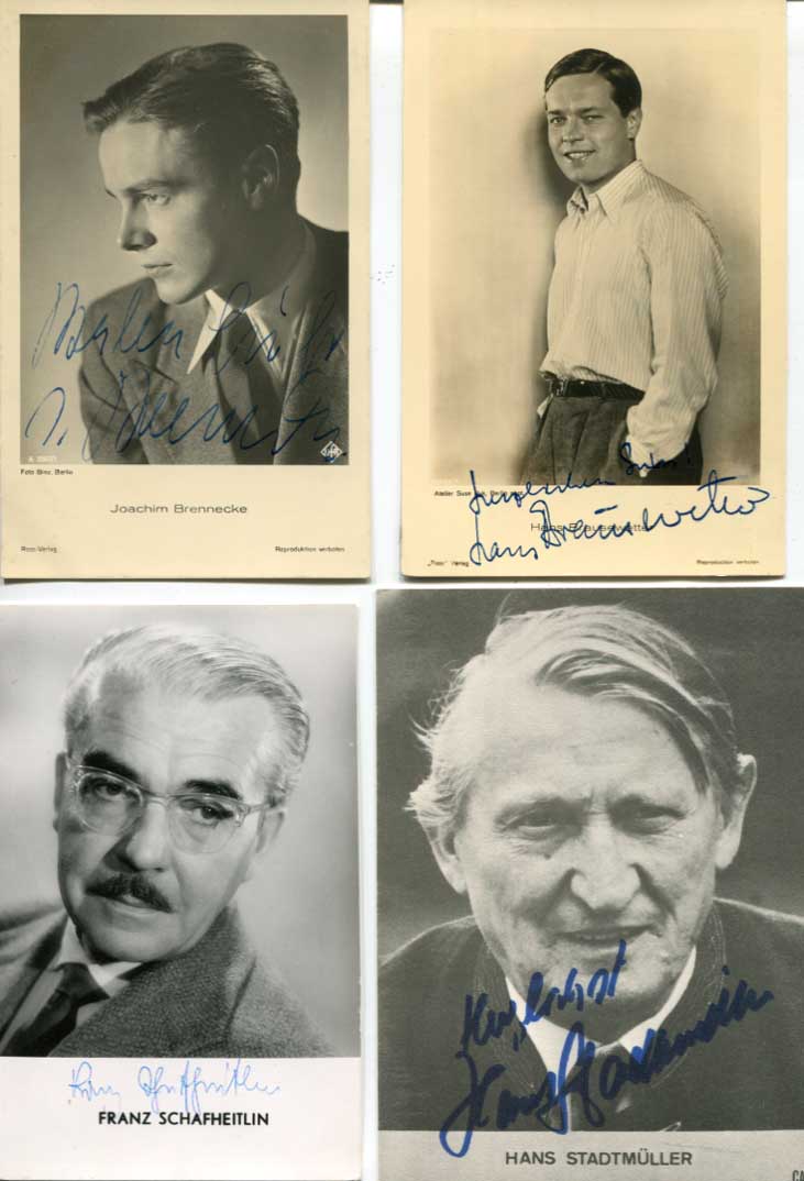 Franz &amp; others Schafheitlin &amp; Brennecke &amp; Brausewetter &amp; Stadtmüller Autograph Autogramm | ID 8406015803541