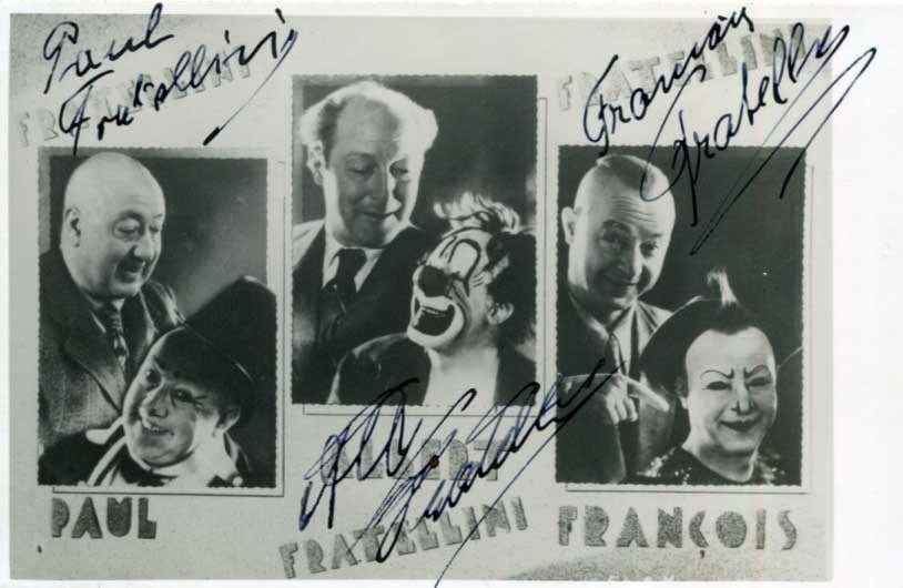 Paul & Francois & Albert Fratellini Autograph Autogramm | ID 14603010507133
