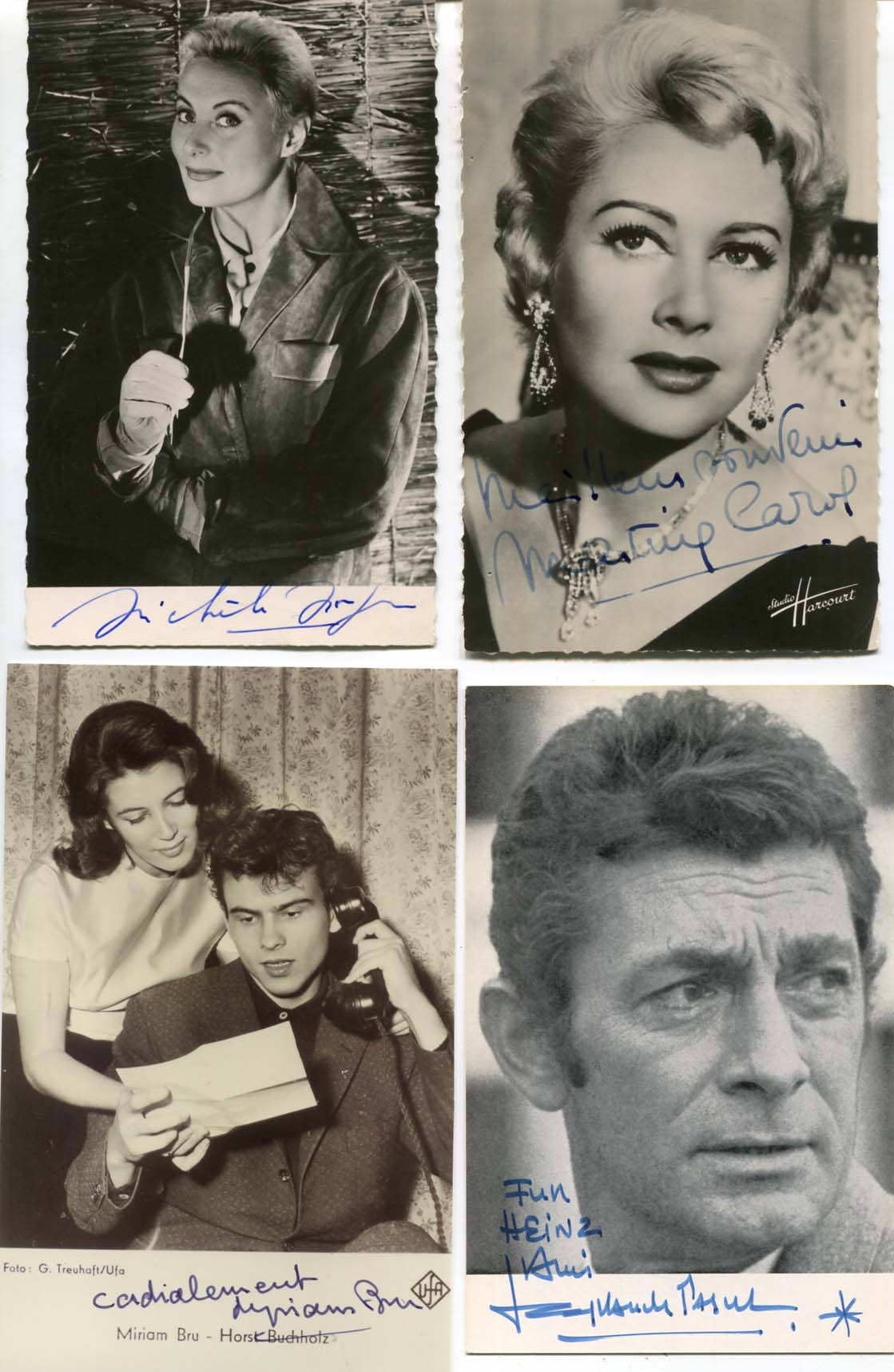 FRENCH ACTRESSES Autograph Autogramm | ID 7919708176533