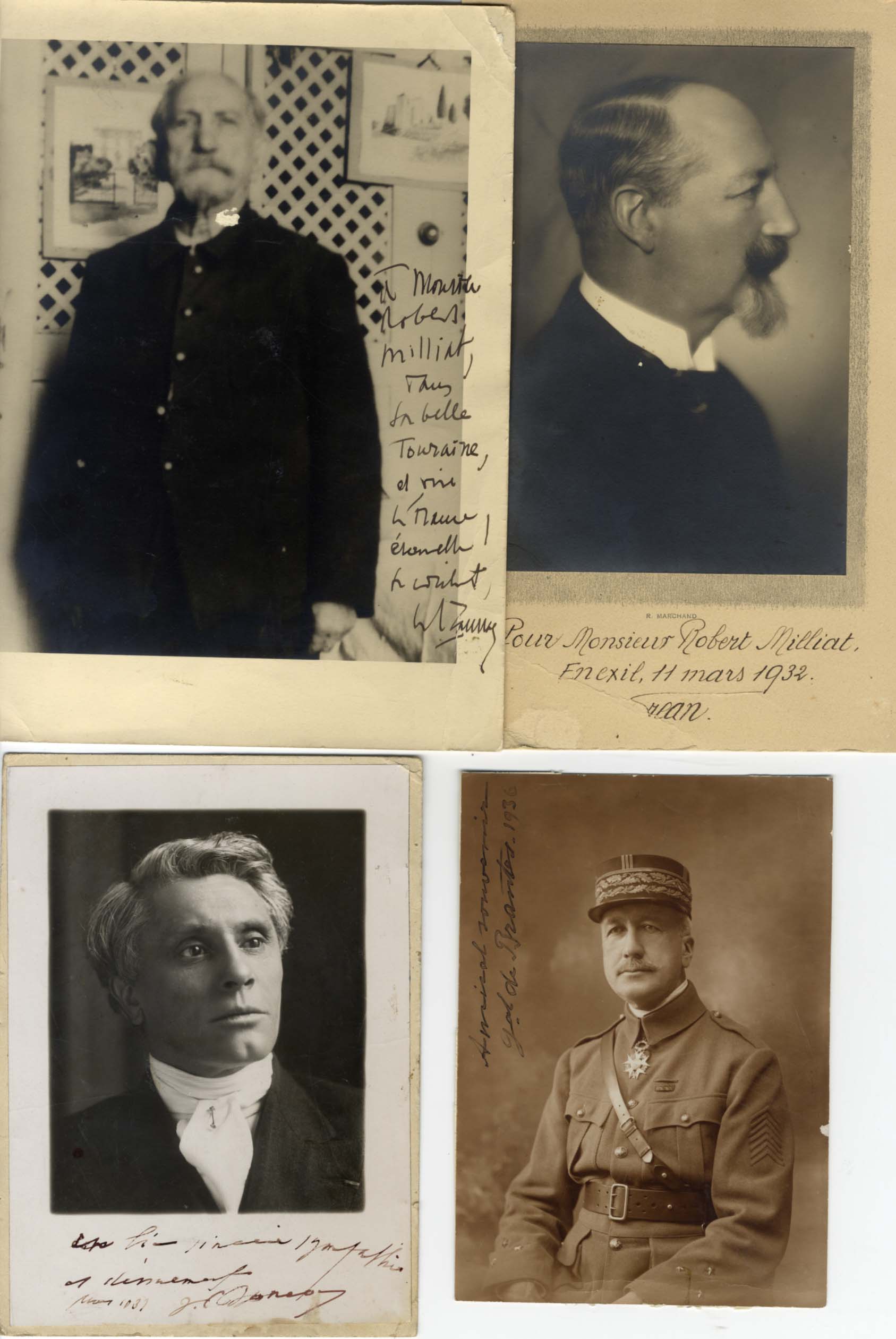 Charles & Augustin Alfred Joseph Maurras & Paul-Boncour Autograph Autogramm | ID 14824259060093