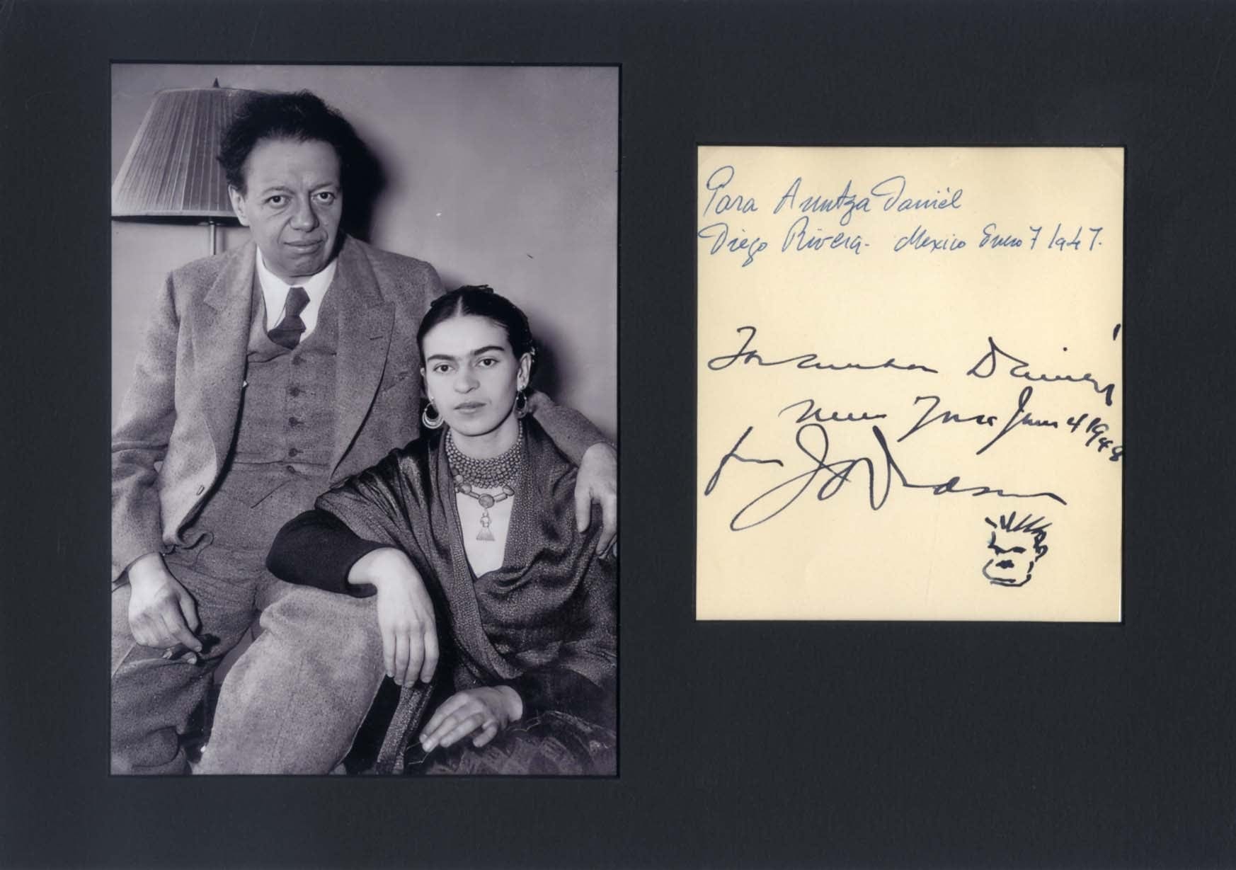 Frida Kahlo & Diego Rivera & Maria Izquierdo Autographs