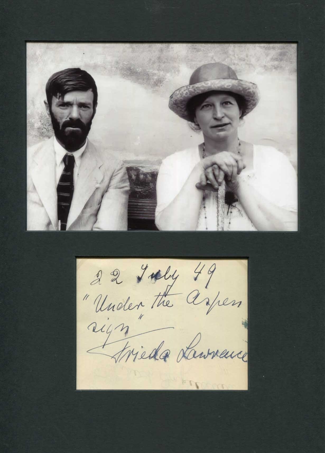 Frieda Lawrence Autograph Autogramm | ID 15242072490365